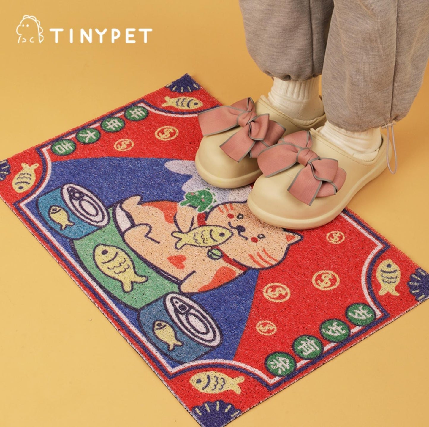 Tinypet Large Non-Slip and Hard-Wearing Cat Litter Mat Multiple Uses - {{product.type}} - PawPawUp