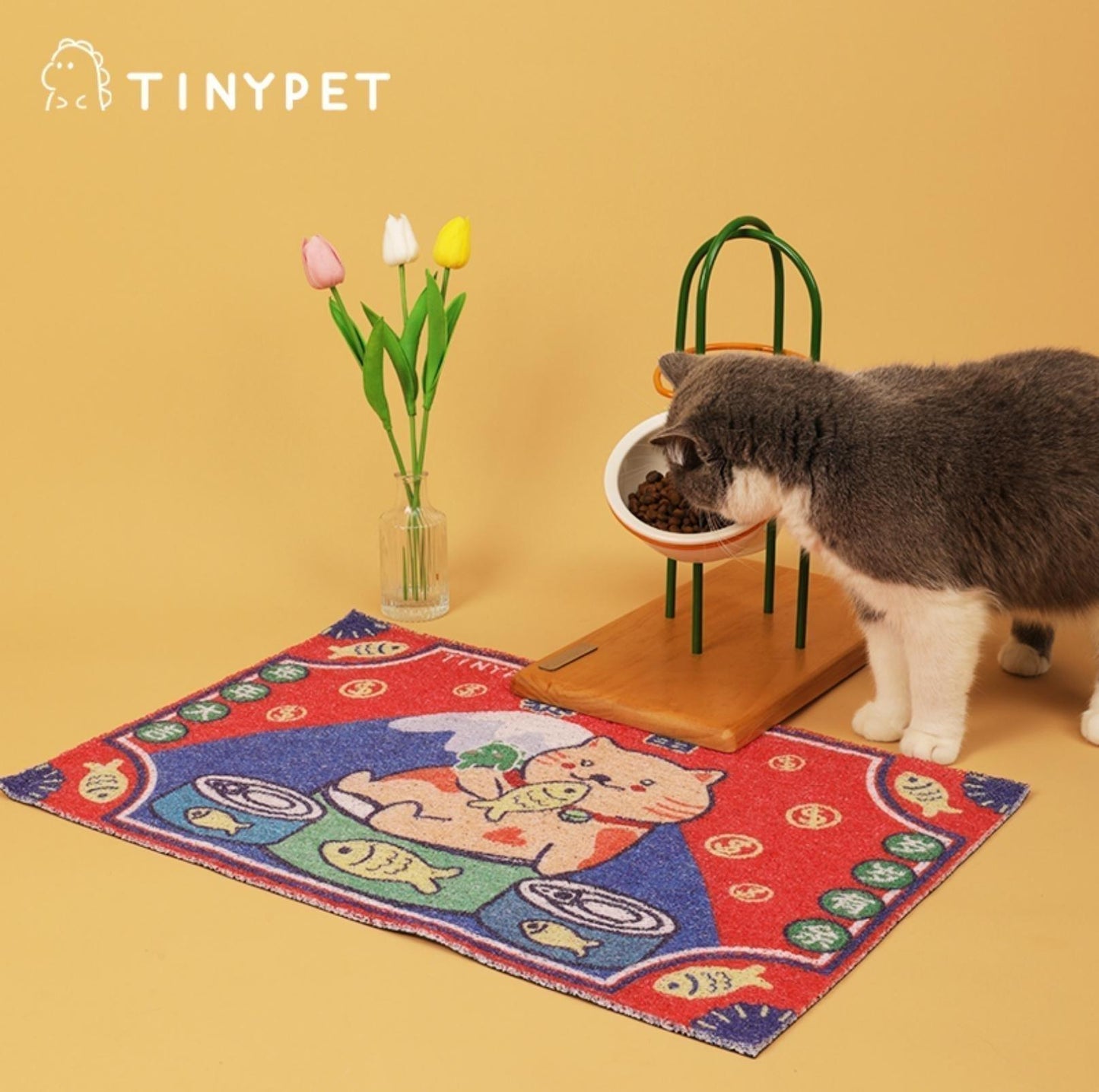 Tinypet Large Non-Slip and Hard-Wearing Cat Litter Mat Multiple Uses - {{product.type}} - PawPawUp