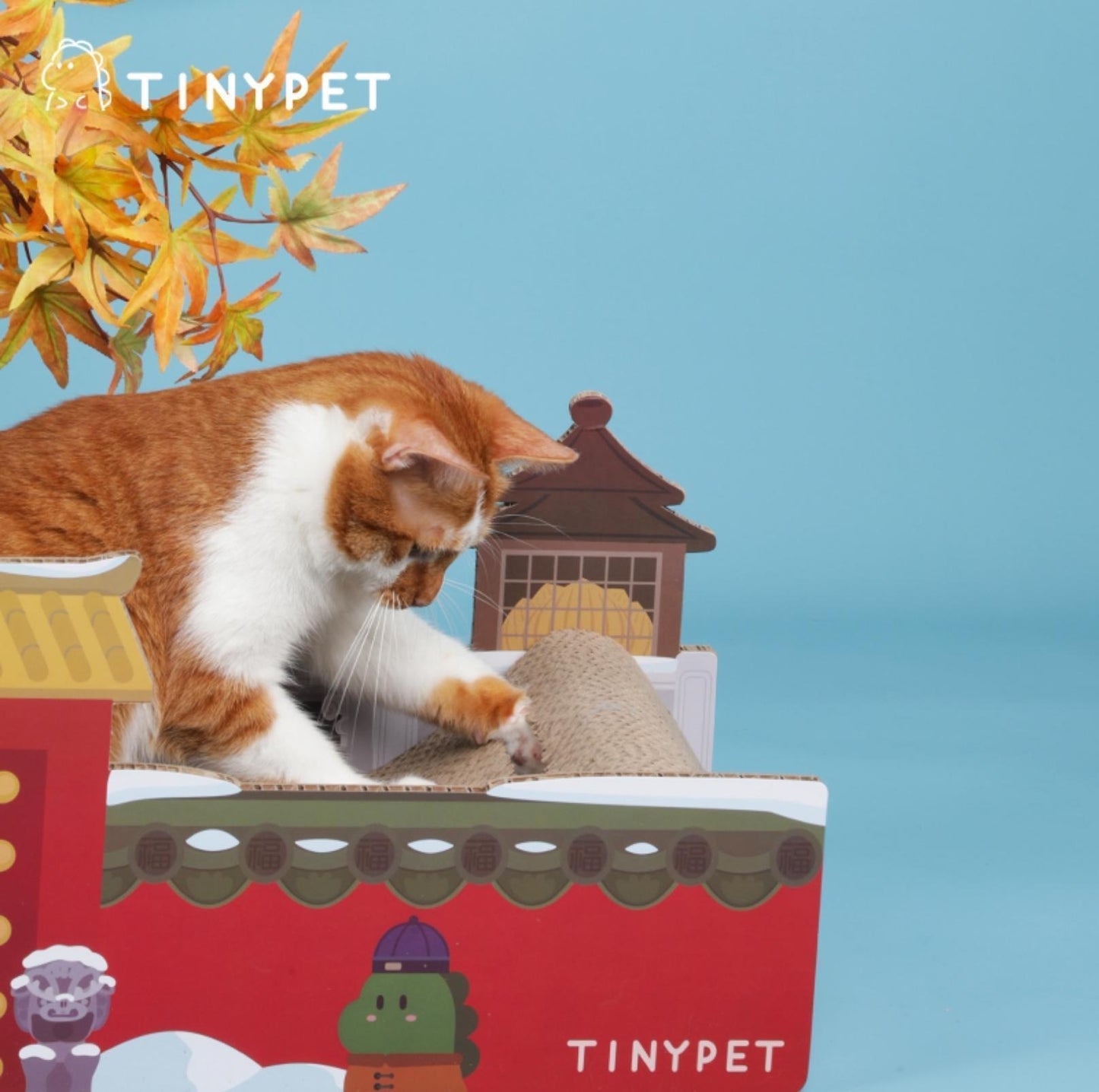 Tinypet "Palace of Many Fishes" Corrugated Paper Sofa Bed Cat Scratcher - {{product.type}} - PawPawUp