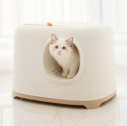 Toast Style Enclosed Cat Litter Box - {{product.type}} - PawPawUp