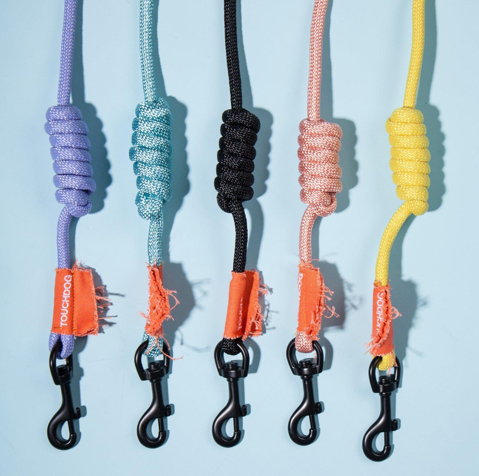 Touchdog Macaroon Colour Scheme Pet Leash Set (Leash + Collar) - {{product.type}} - PawPawUp