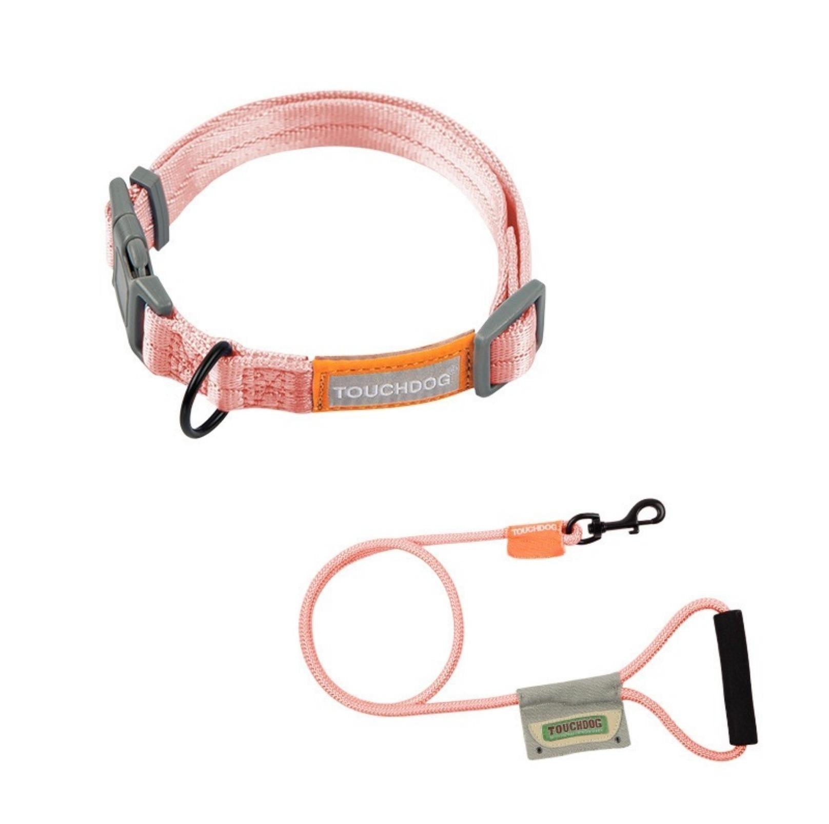 Touchdog Macaroon Colour Scheme Pet Leash Set (Leash + Collar) - {{product.type}} - PawPawUp