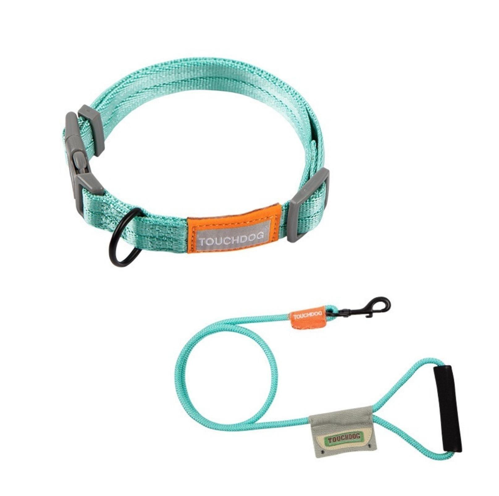 Touchdog Macaroon Colour Scheme Pet Leash Set (Leash + Collar) - {{product.type}} - PawPawUp