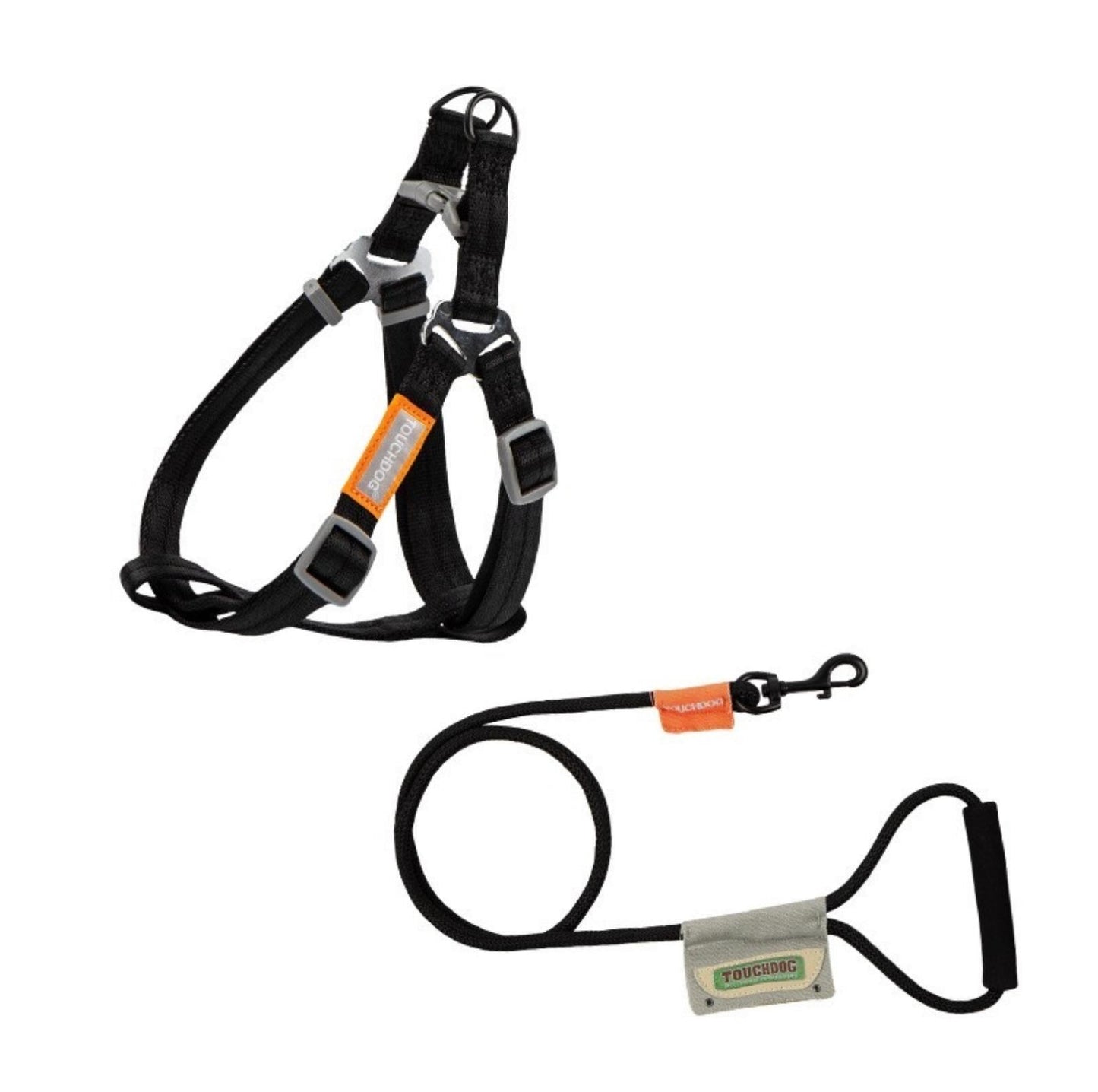 Touchdog Macaroon Colour Scheme Pet Leash Set (Leash + Harness) - {{product.type}} - PawPawUp