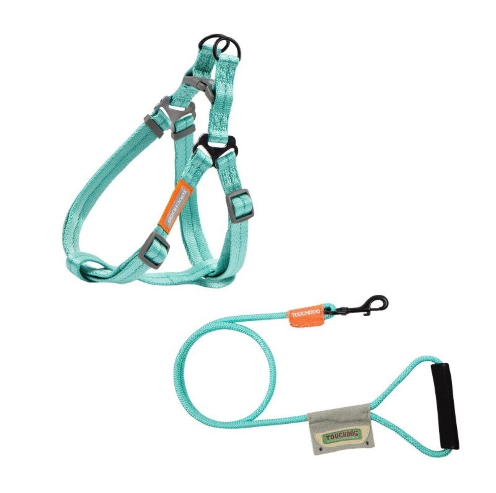 Touchdog Macaroon Colour Scheme Pet Leash Set (Leash + Harness) - {{product.type}} - PawPawUp