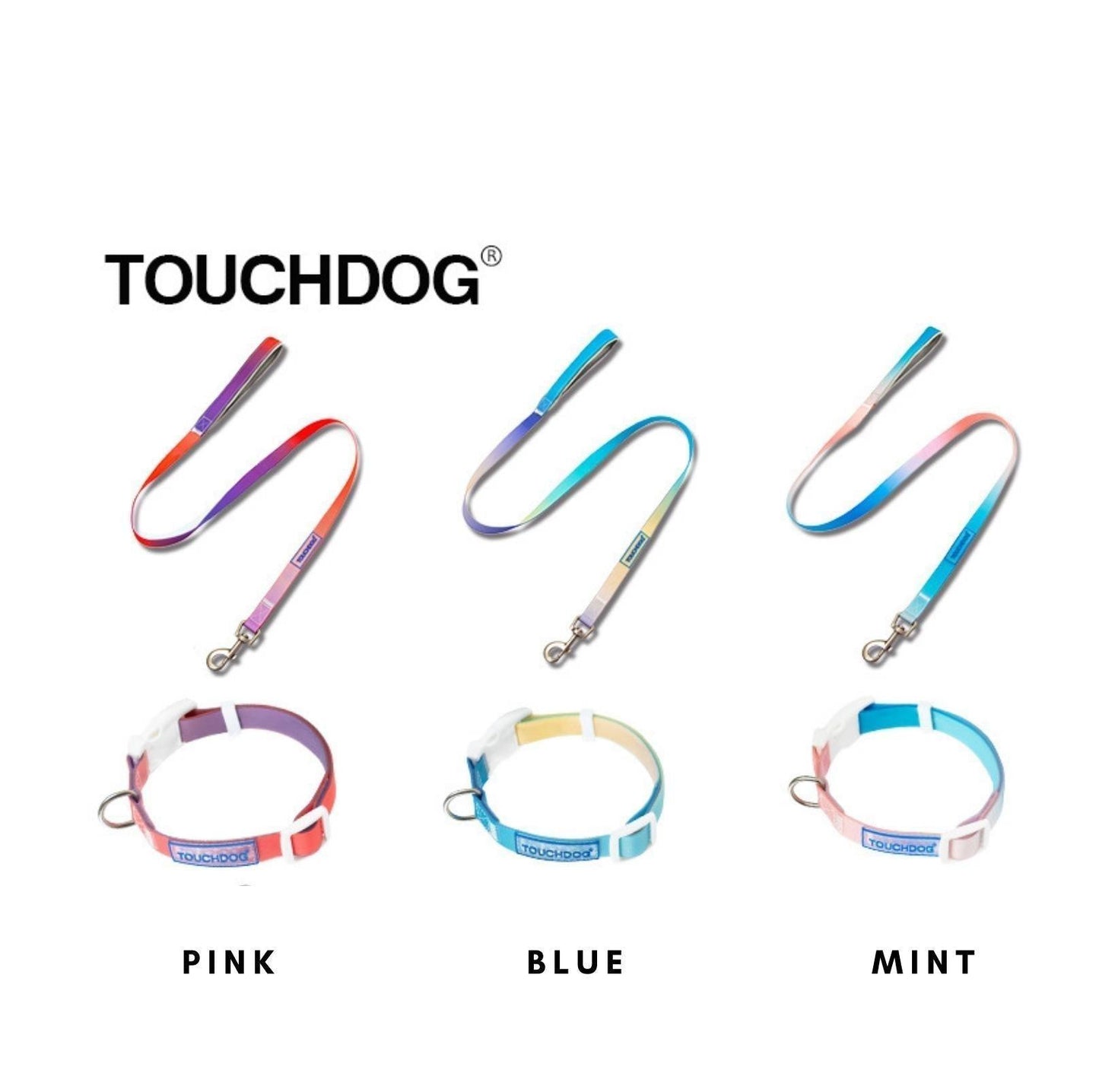 Touchdog PVC Gradient Jelly Pet Leash Set - {{product.type}} - PawPawUp