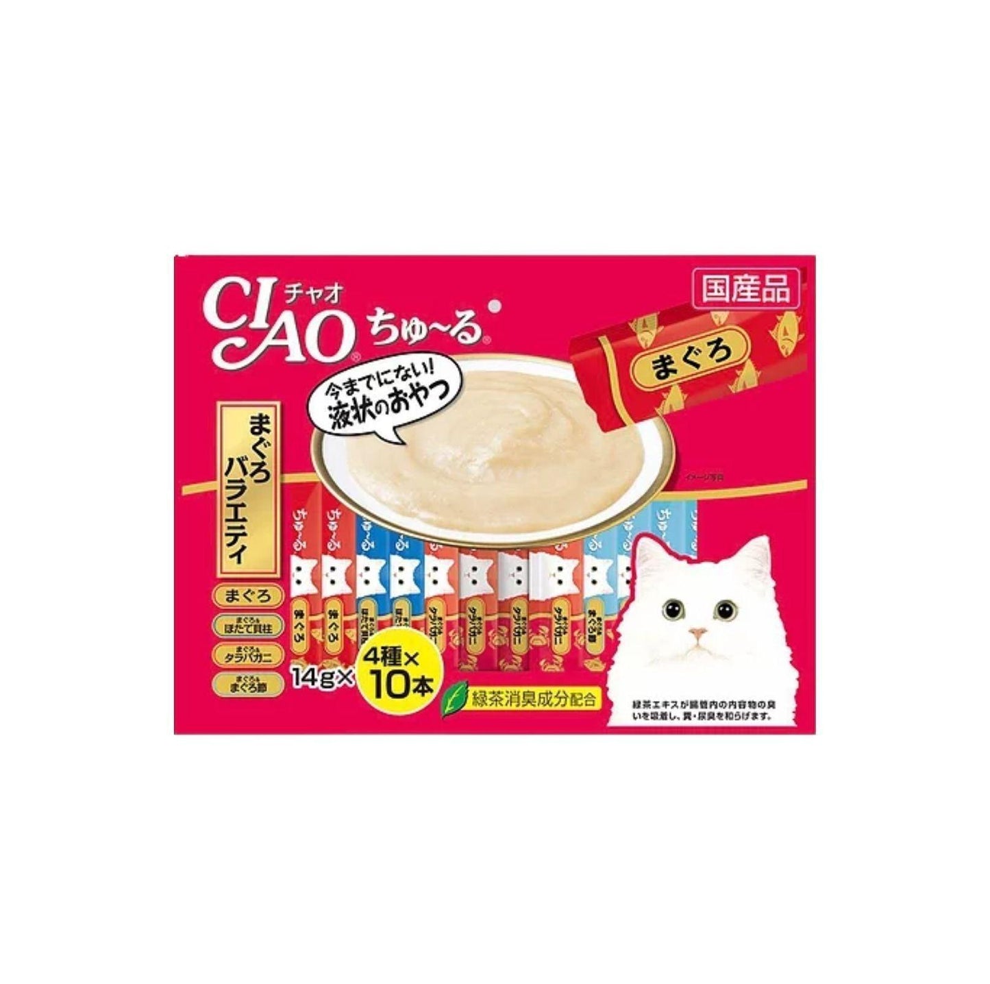 Value pack for CIAO Chu Ru Cat Treat- Creamy Type (14g*40) - {{product.type}} - PawPawUp