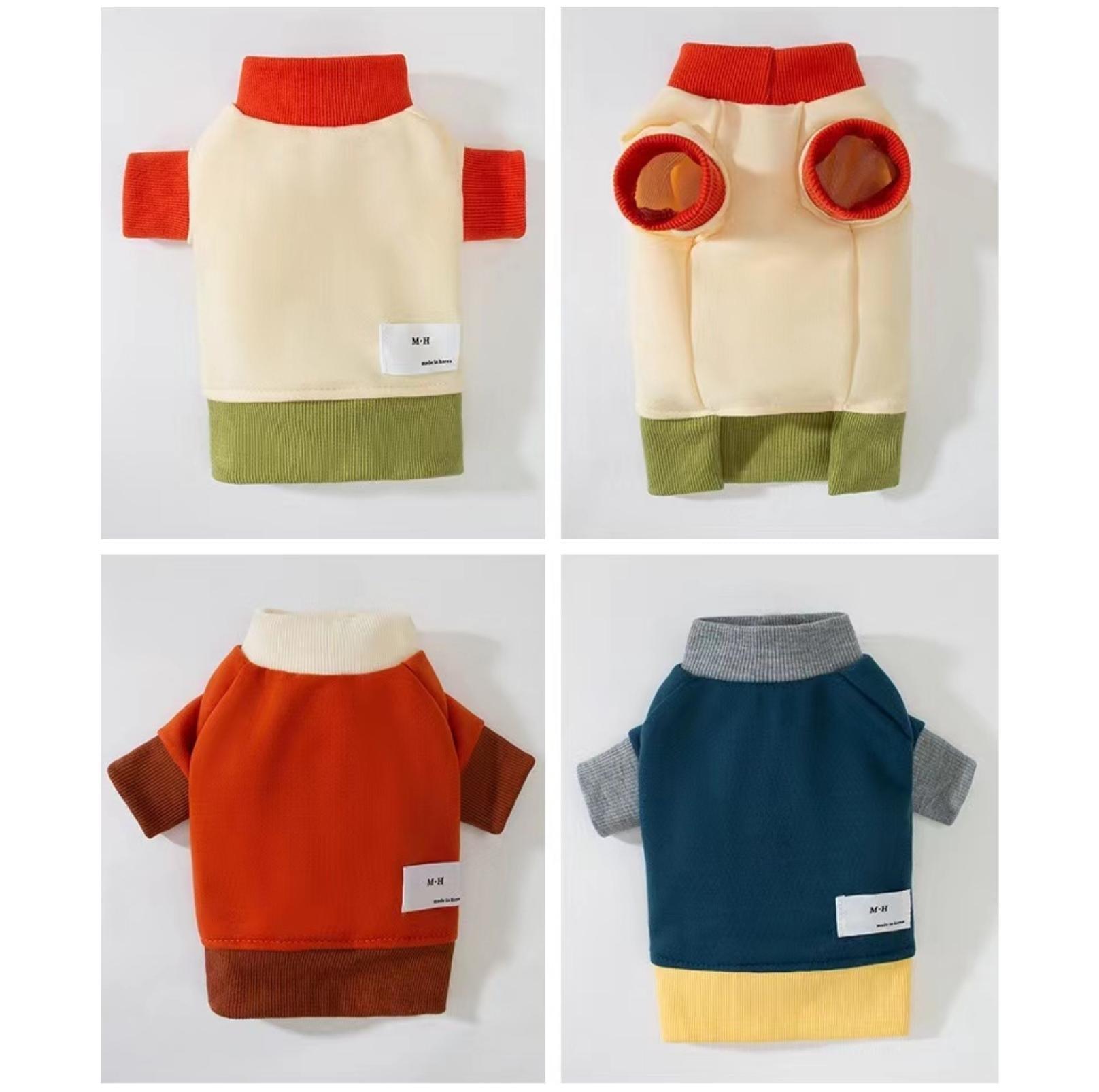 Versatile Colour Blocking Dog and Cat Sweatshirt Pet Apparels - {{product.type}} - PawPawUp