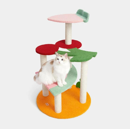 Vetreska Fruity Climbing Frame Cat Tree With Scratching Post - {{product.type}} - PawPawUp
