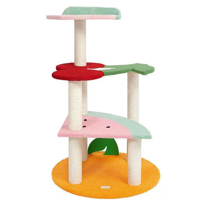 Vetreska Fruity Climbing Frame Cat Tree With Scratching Post - {{product.type}} - PawPawUp