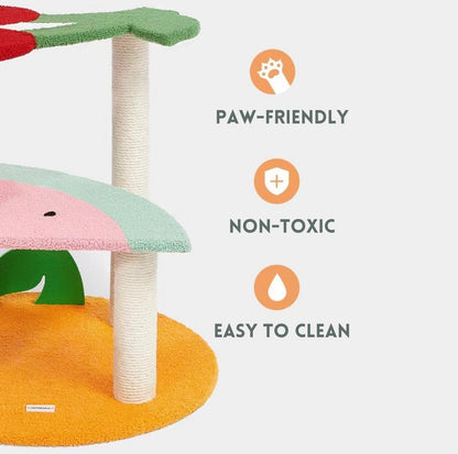 Vetreska Fruity Climbing Frame Cat Tree With Scratching Post - {{product.type}} - PawPawUp