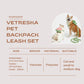 Vetreska Pet Backpack Leash Set Polyester - {{product.type}} - PawPawUp
