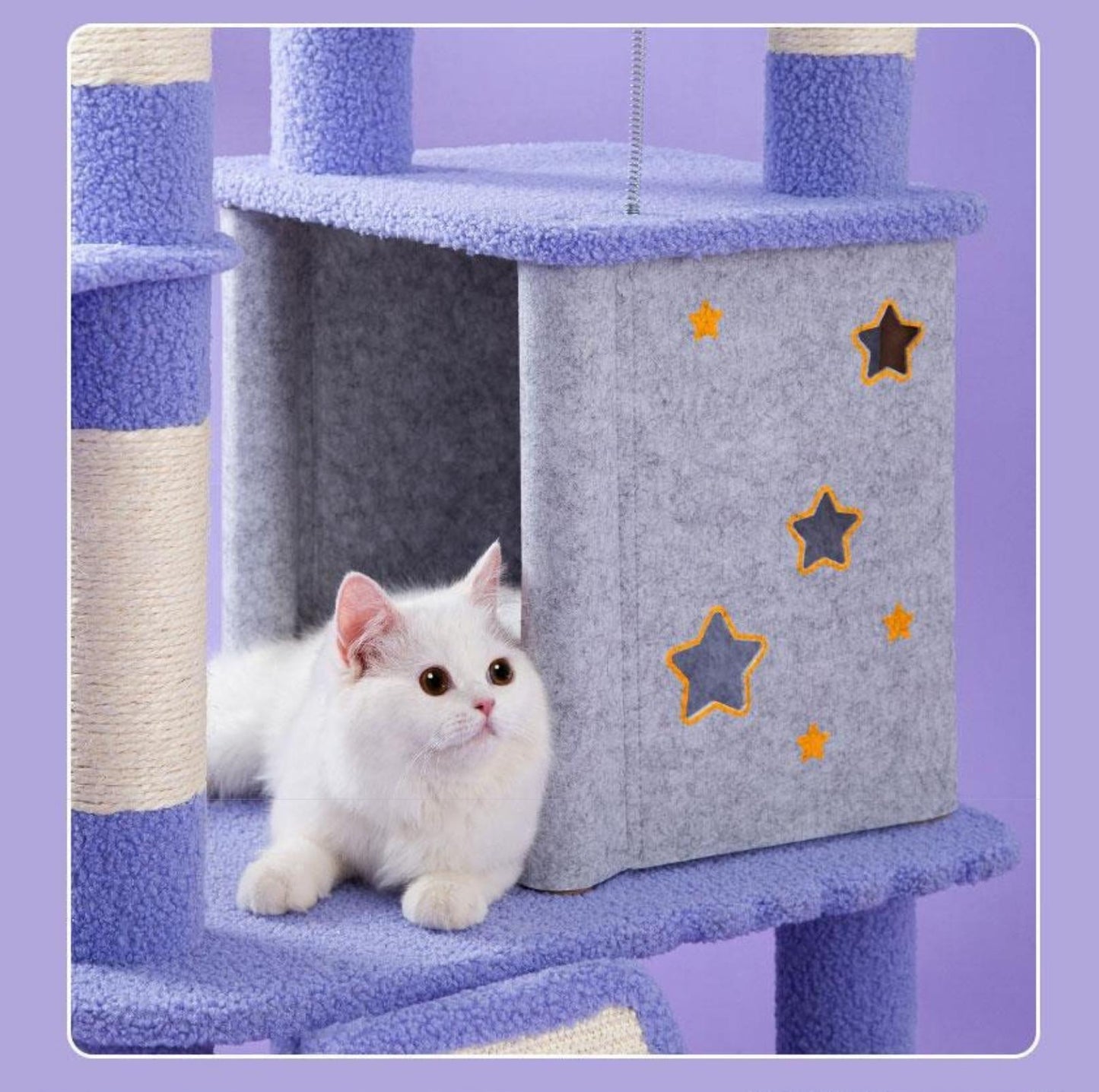 "Walking Among The Starry Sky" Cat Tree With Scratching Posts - {{product.type}} - PawPawUp