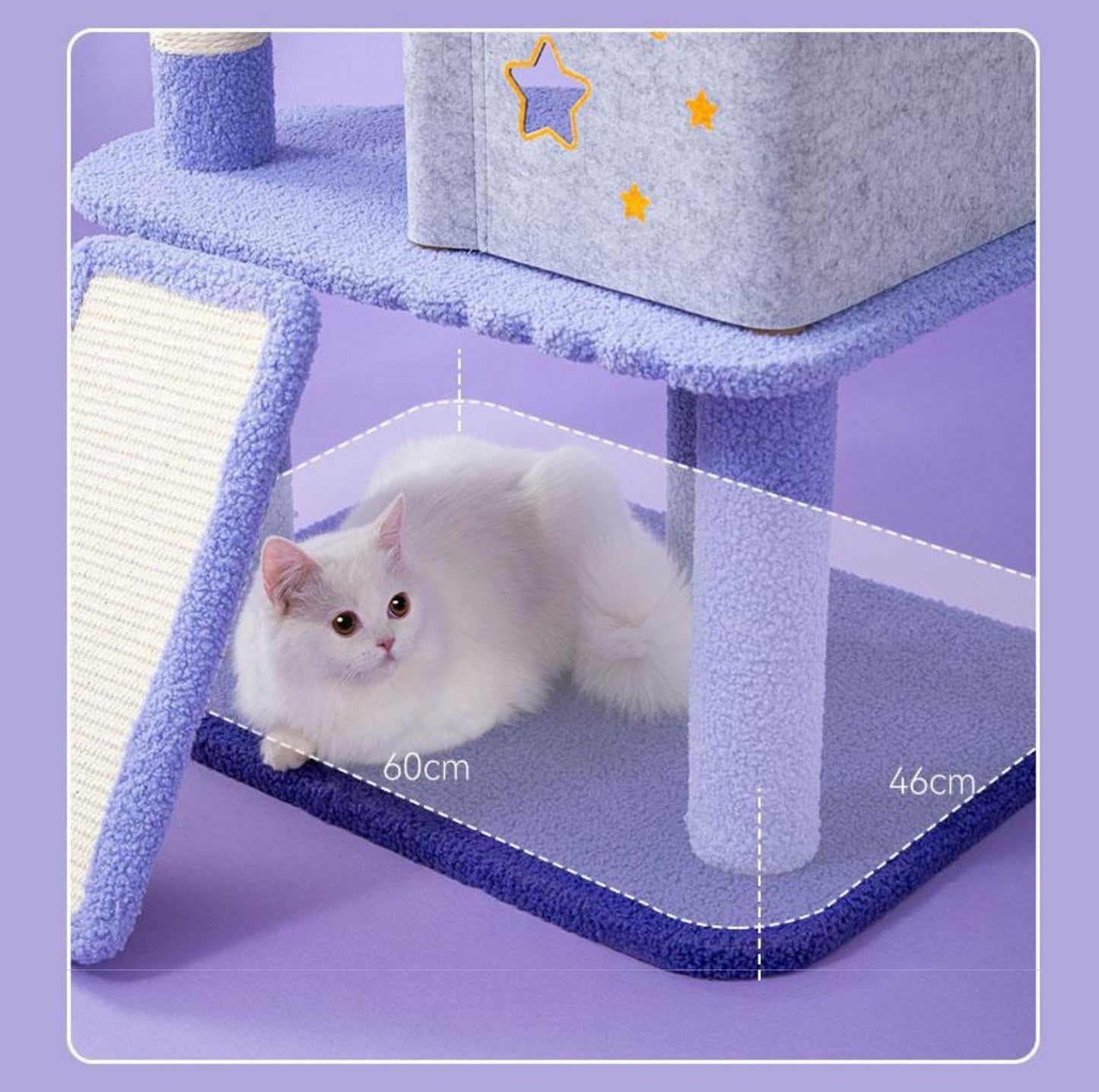 "Walking Among The Starry Sky" Cat Tree With Scratching Posts - {{product.type}} - PawPawUp