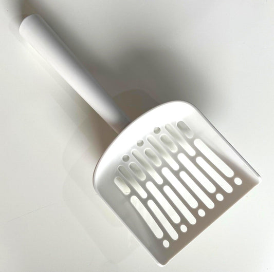 White Cat Litter Scoop - {{product.type}} - PawPawUp