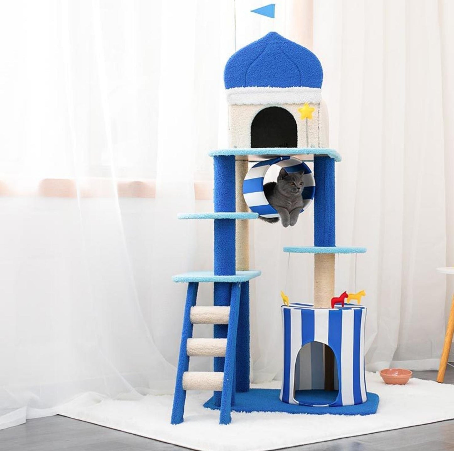 "Wonderland In The Aegean Sea" Cat Tree & Scratching Post - {{product.type}} - PawPawUp