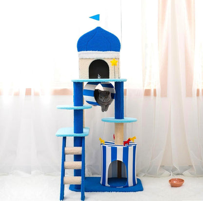 "Wonderland In The Aegean Sea" Cat Tree & Scratching Post - {{product.type}} - PawPawUp