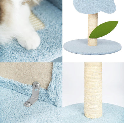 Wulee Cute Flower Shaped Cat Scratching Post Tree - {{product.type}} - PawPawUp