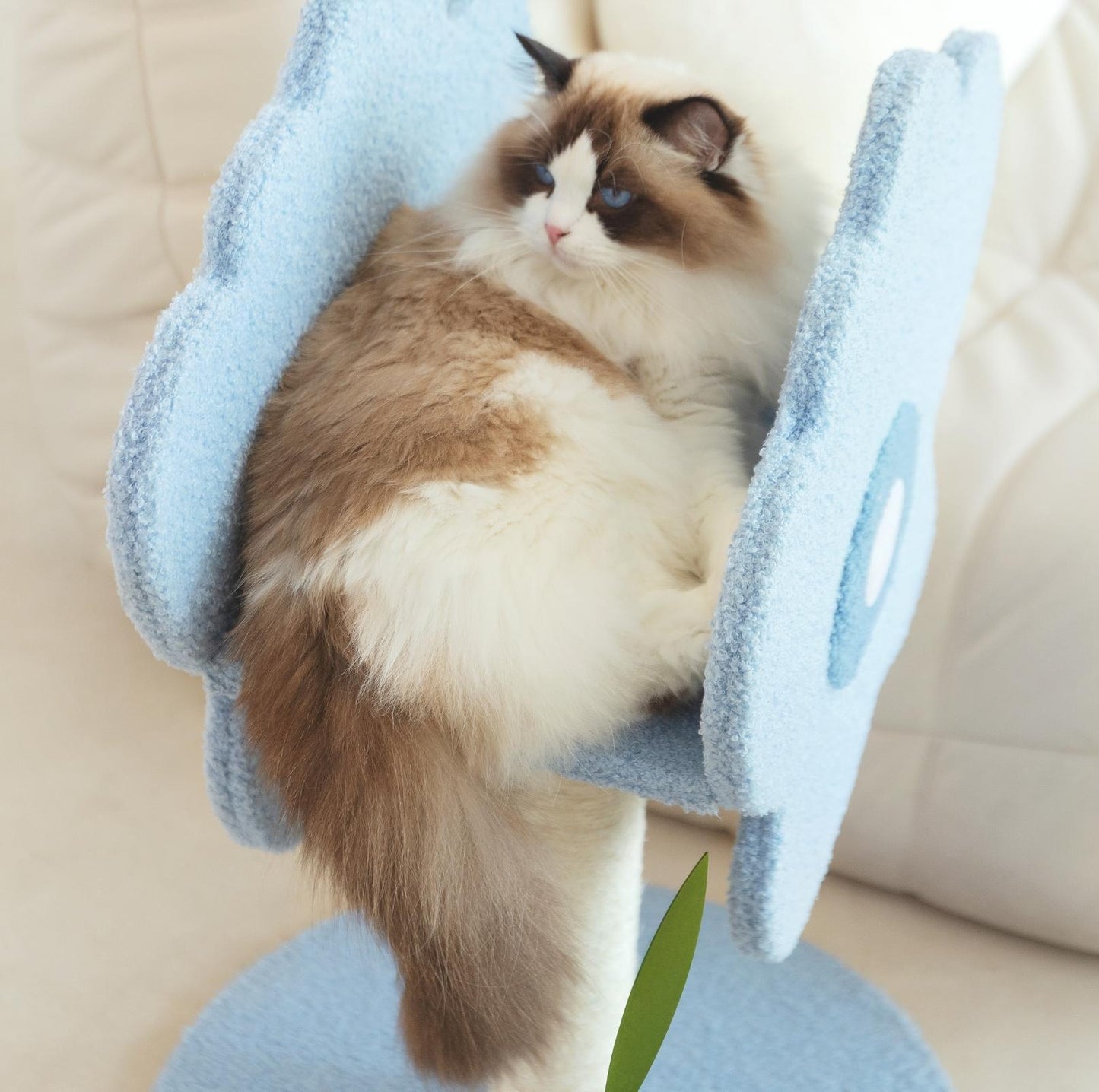 Wulee Cute Flower Shaped Cat Scratching Post Tree - {{product.type}} - PawPawUp