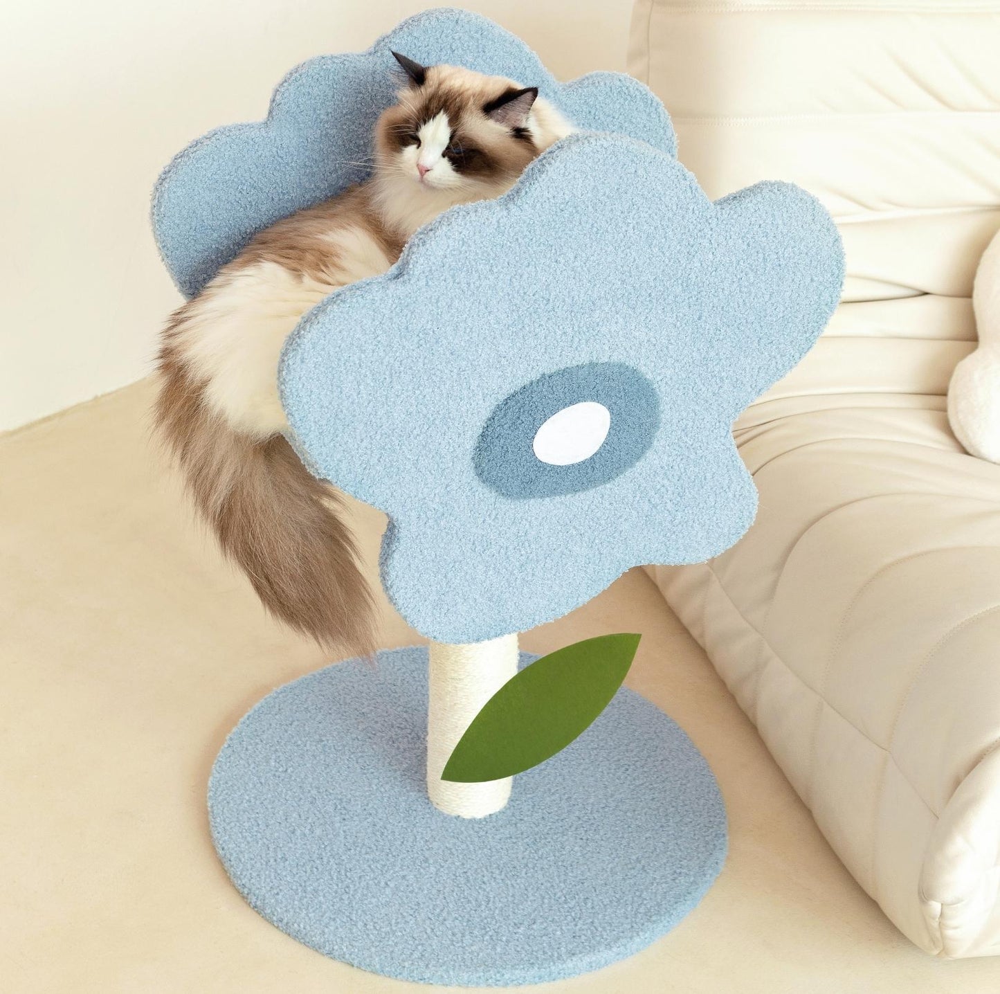 Wulee Cute Flower Shaped Cat Scratching Post Tree - {{product.type}} - PawPawUp