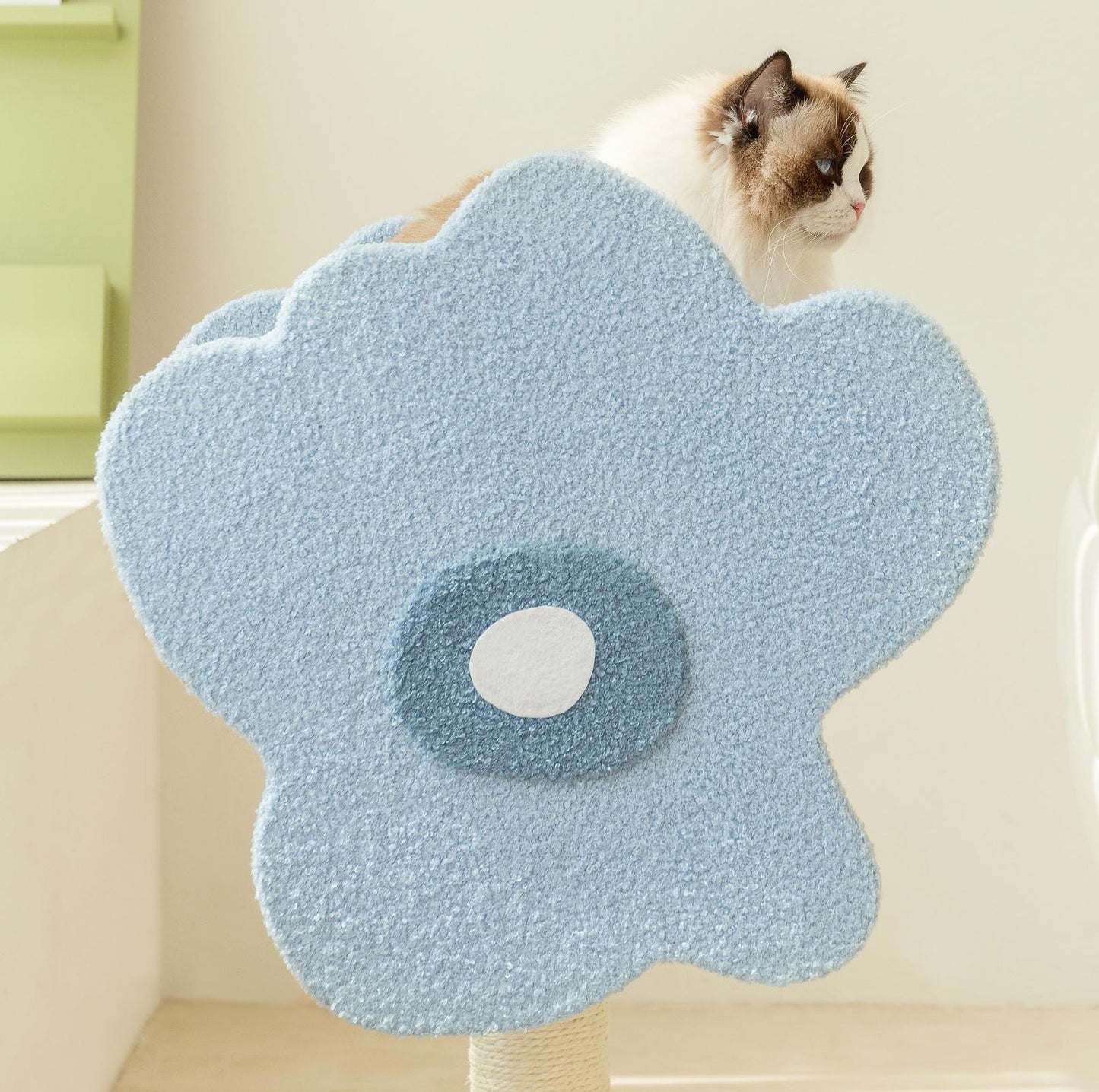 Wulee Cute Flower Shaped Cat Scratching Post Tree - {{product.type}} - PawPawUp