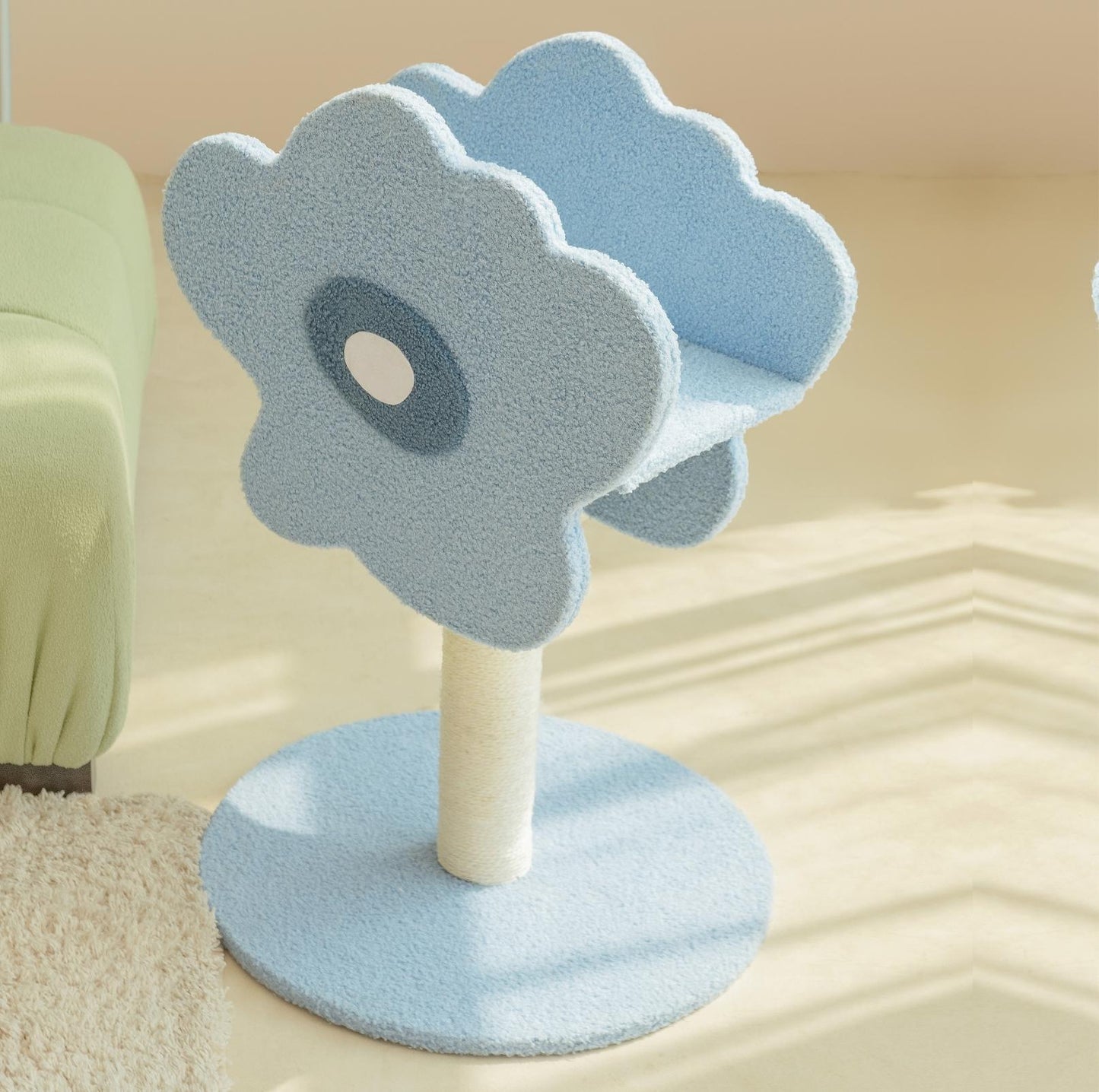 Wulee Cute Flower Shaped Cat Scratching Post Tree - {{product.type}} - PawPawUp