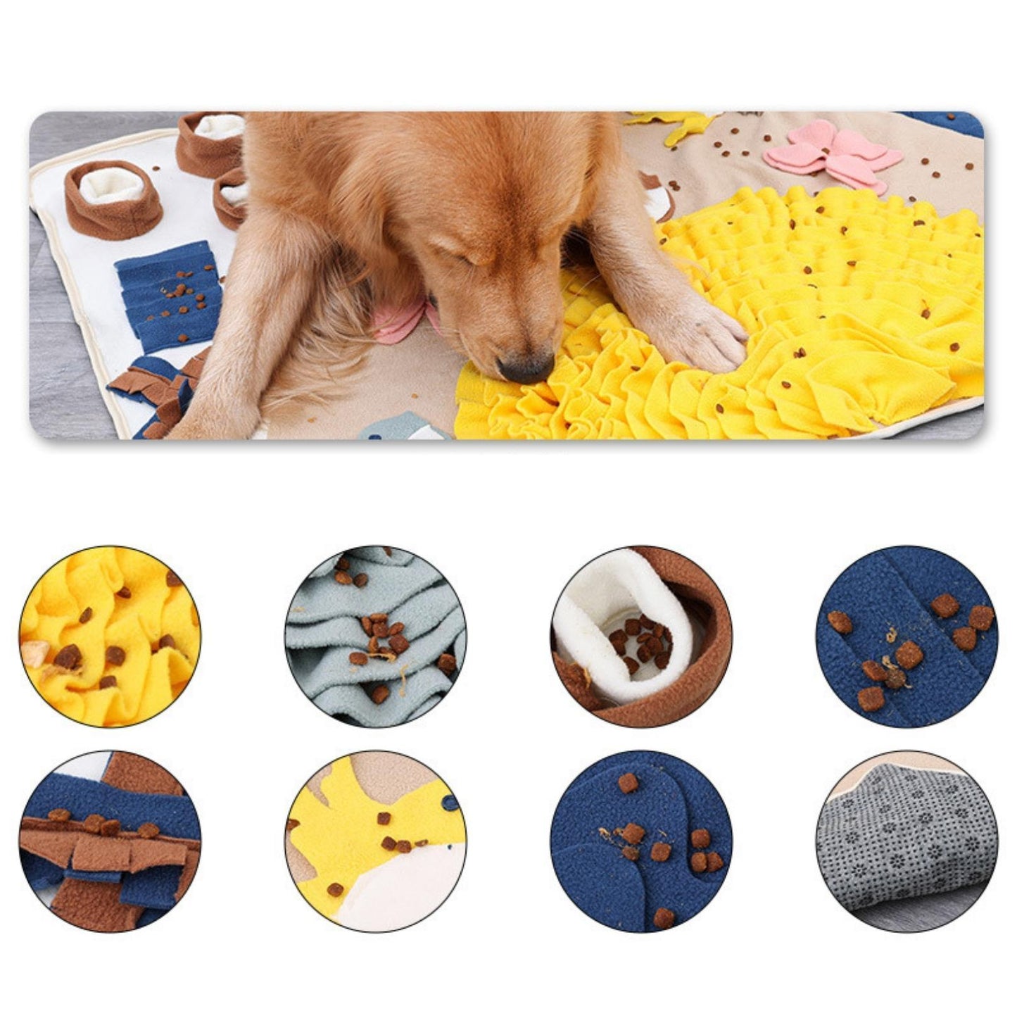 Pet Snuffle Mat Dog Puzzle Training Toy XL Birdy And Butterflies - {{product.type}} - PawPawUp