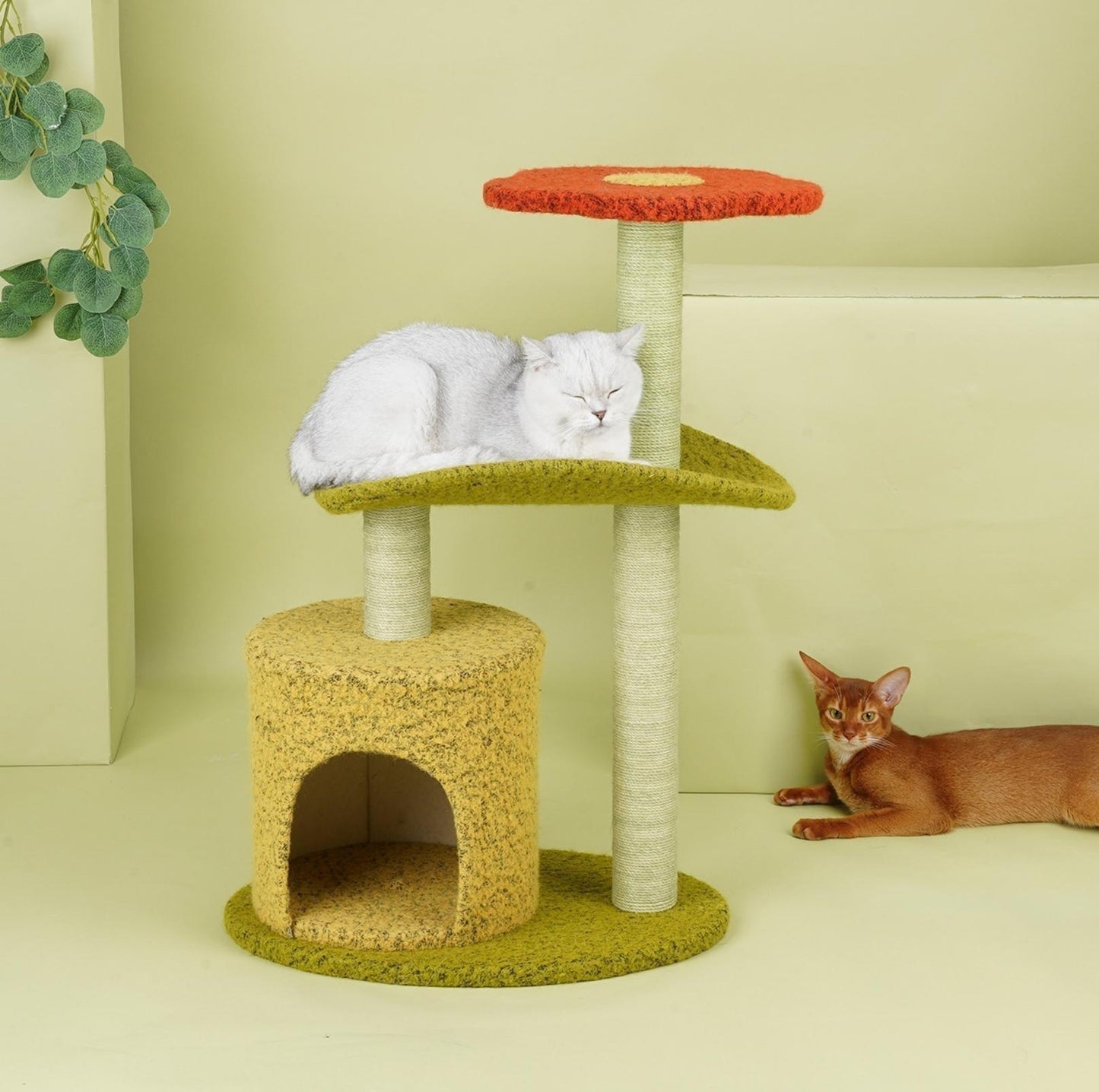 ZeZe Aidora Flower House Multifunctional Climbing Frame Cat Tree - {{product.type}} - PawPawUp