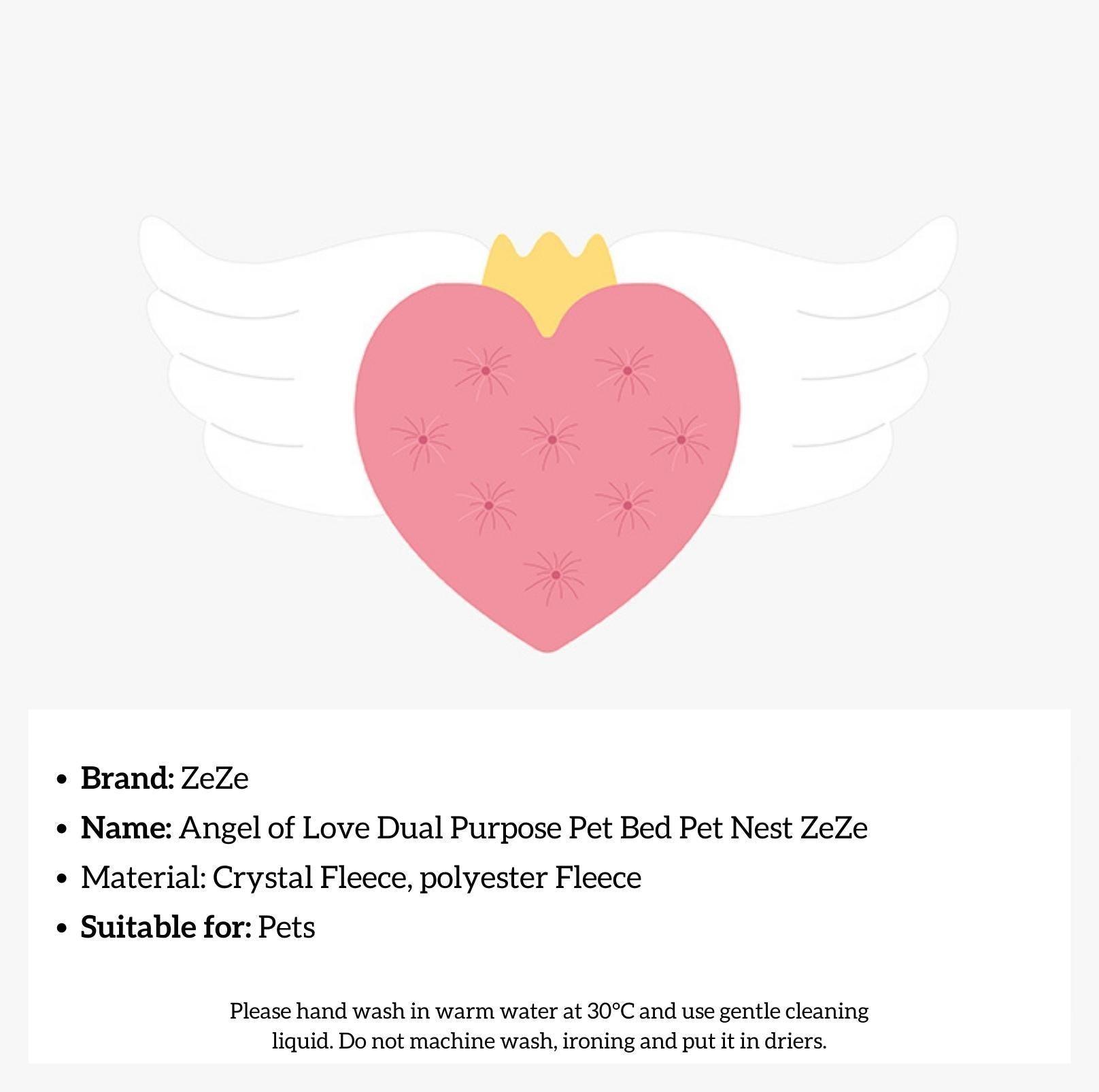 ZeZe Angel of Love Dual Purpose Cat Bed Dog Bed - {{product.type}} - PawPawUp