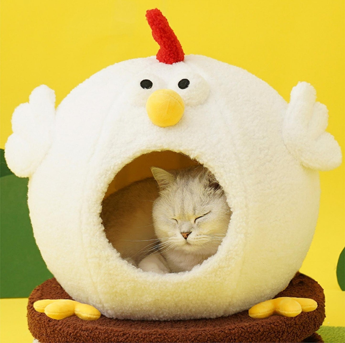 ZeZe Cluck Four Season Multi-Functional Cat Bed House With Scratchers - {{product.type}} - PawPawUp