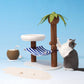 ZeZe Coconut Tree Style Cat Scratching Post With Nest - {{product.type}} - PawPawUp