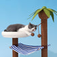 ZeZe Coconut Tree Style Cat Scratching Post With Nest - {{product.type}} - PawPawUp