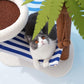 ZeZe Coconut Tree Style Cat Scratching Post With Nest - {{product.type}} - PawPawUp