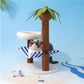 ZeZe Coconut Tree Style Cat Scratching Post With Nest - {{product.type}} - PawPawUp