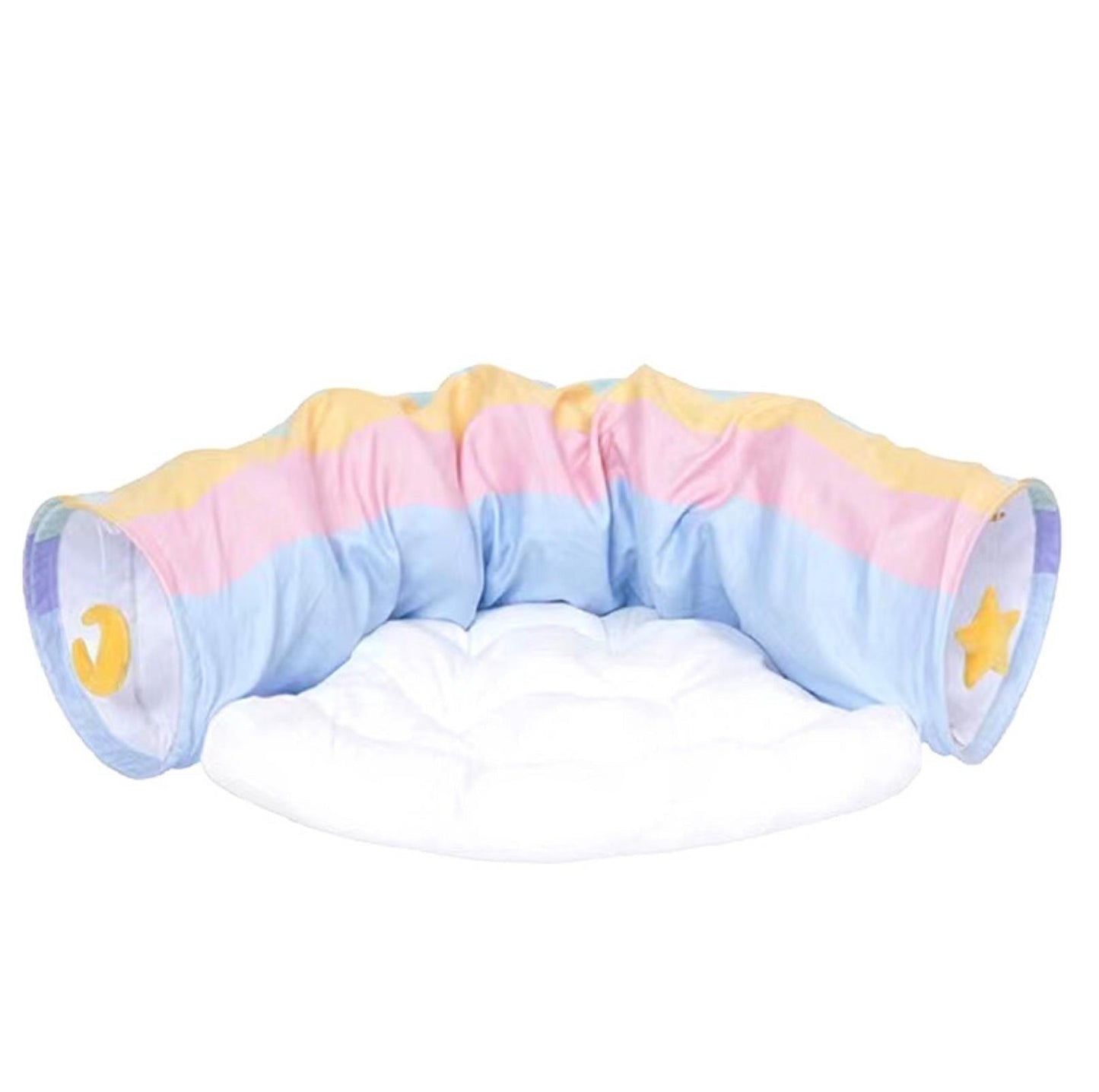 ZeZe Rainbow Tunnel Toys and Removable Cat Bed - {{product.type}} - PawPawUp