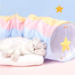 ZeZe Rainbow Tunnel Toys and Removable Cat Bed - {{product.type}} - PawPawUp