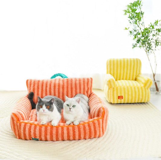 ZeZe Striped Style All Season Pet Sofa Cat Bed Dog Bed - {{product.type}} - PawPawUp