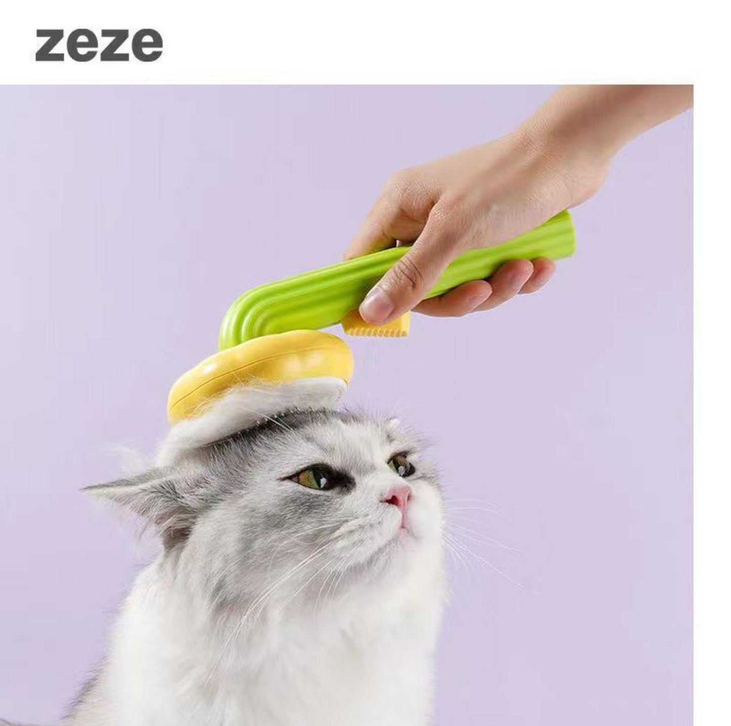 Zeze Sunflower Style Pet Cat Dog Brush - {{product.type}} - PawPawUp