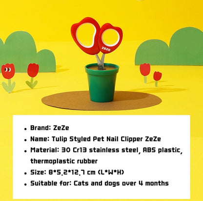 ZeZe Tulip Styled Pet Nail Clipper For Cat And Dog - {{product.type}} - PawPawUp