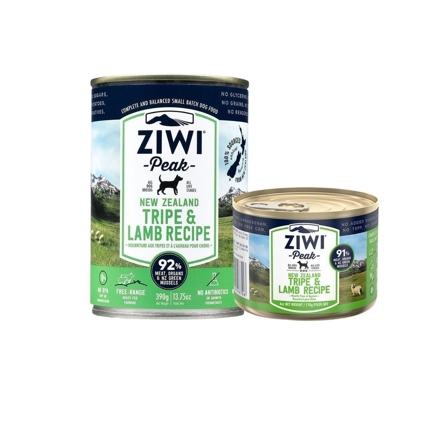 ZIWI Peak Dog Tripe Lamb Food Can - {{product.type}} - PawPawUp